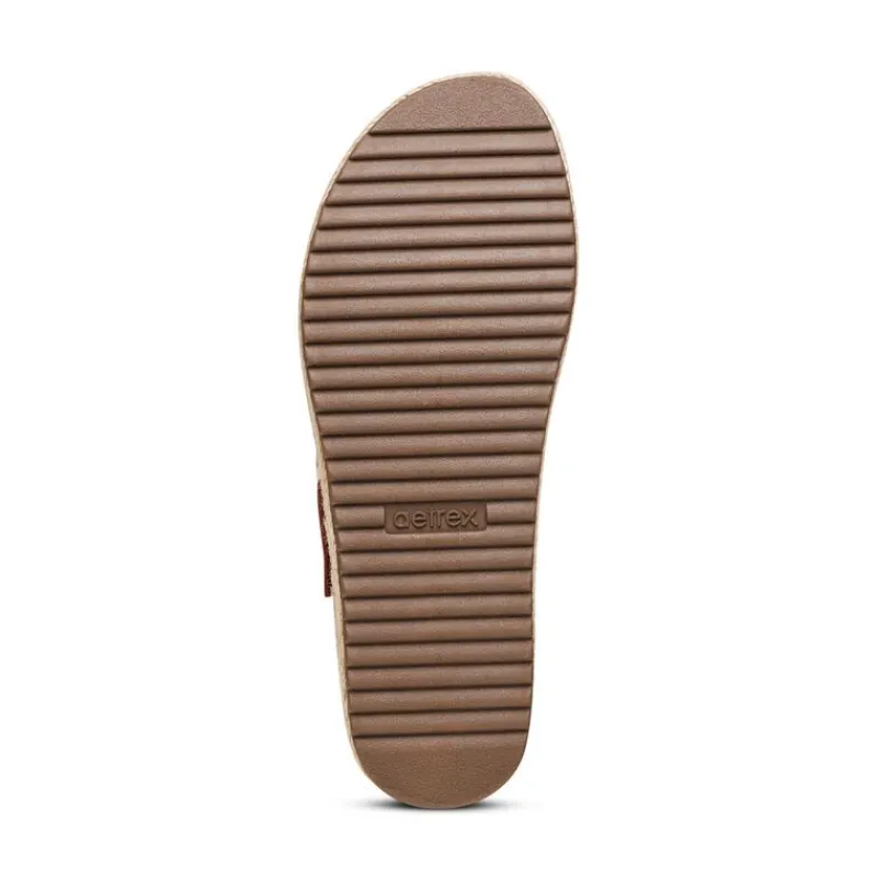 Aetrex Vania Arch Support Platform Sandal