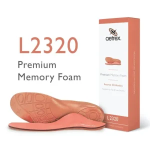Aetrex Women'S Premium Memory Foam Posted Orthotics